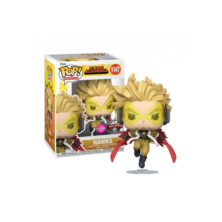 My Hero Academia Hawks flocked Funko POP
